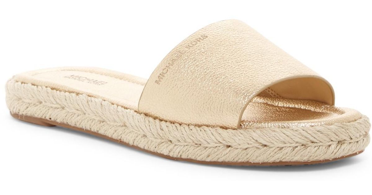 platform espadrille slides