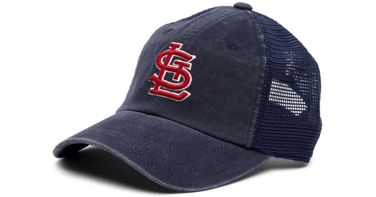American Needle St. Louis Cardinals Raglan Bones Mesh Baseball Cap in Blue  for Men