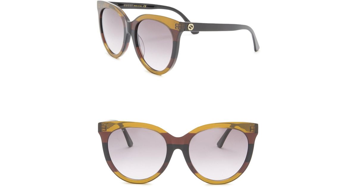 55mm round sunglasses gucci