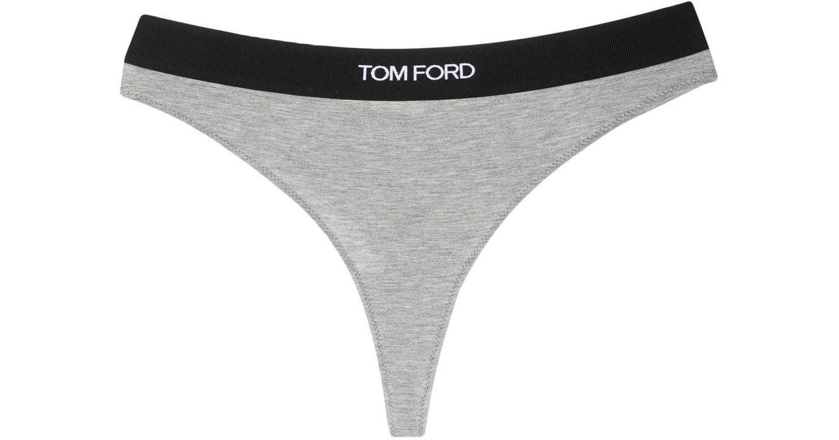Tom Ford Logo-waistband Thong for Men | Lyst