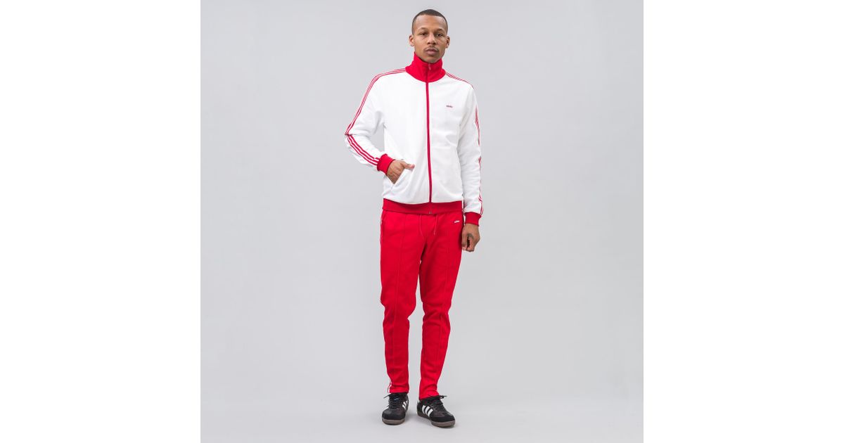 adidas Beckenbauer Mig Tracksuit in Red for Men | Lyst