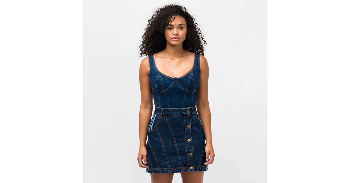 adidas ivy park denim bodysuit