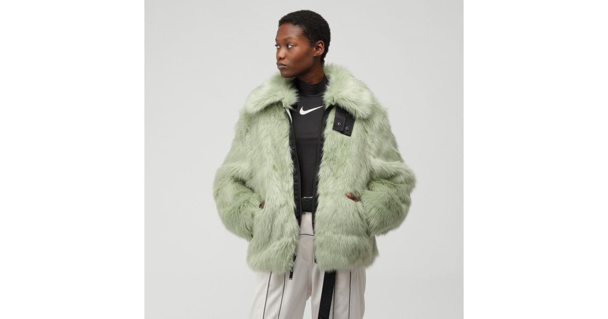 nike coat with fur