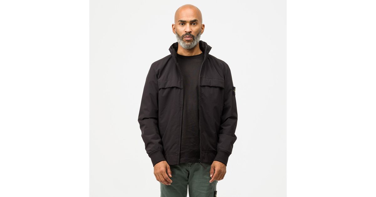 Stone Island Synthetic 42227 Soft Shell-r Primaloft Jacket in Black for Men  - Lyst