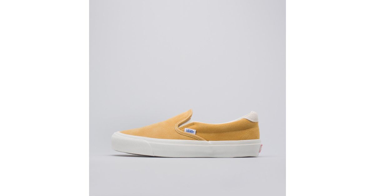 Vans Og Slip-on 59 Lx Suede Sneaker In Honey Mustard 