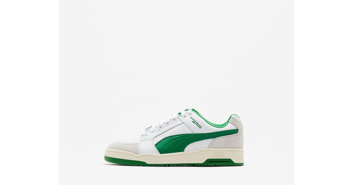 PUMA Leather Slipstream Lo Retro Sneaker in Green for Men Lyst