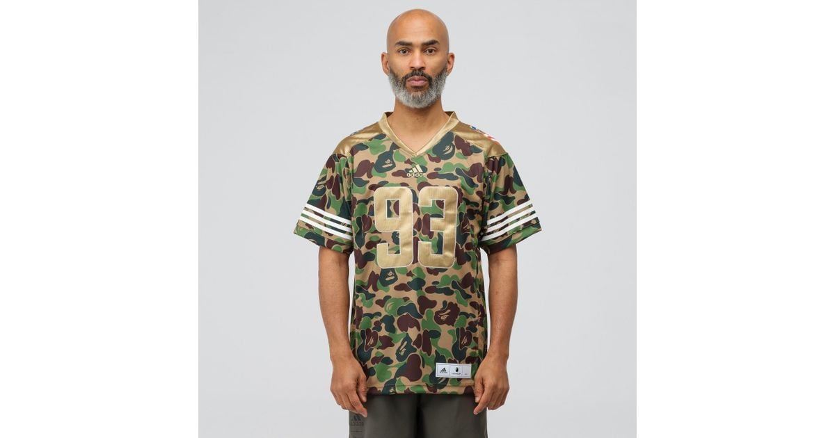adidas Synthetic X Bape Football Jersey In Multicolor in Green for Men -  Lyst