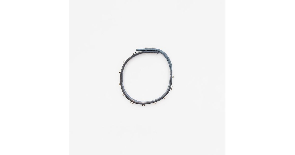 Our Legacy Leather Gem Choker in Blue for Men | Lyst