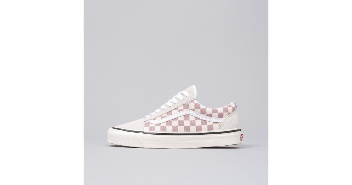 pink and purple checkered vans