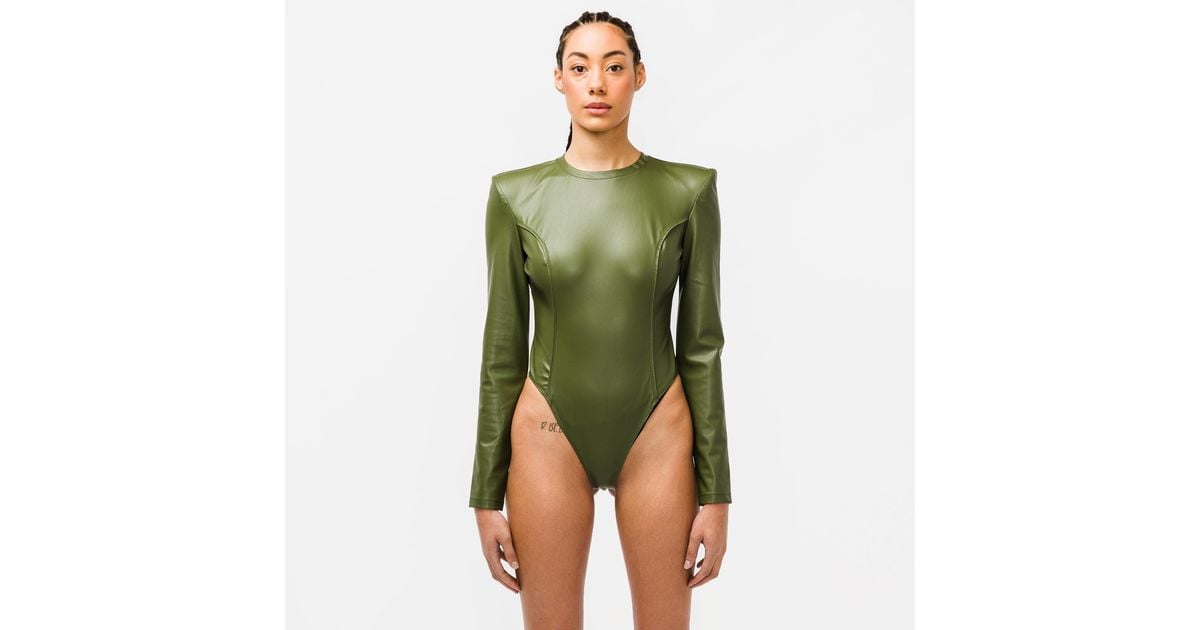 adidas Ivy Park Bodysuit in Green | Lyst