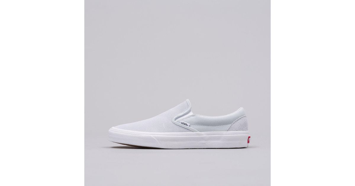 vans slip ons light grey