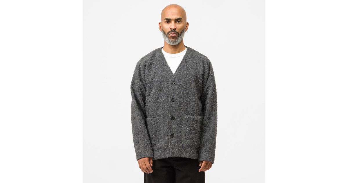 our legacy cardigan shaggy grey
