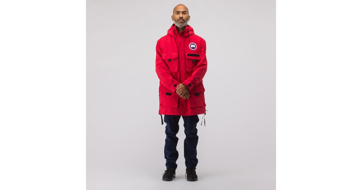 Junya Watanabe X Canada Goose Science Jacket In Red for Men | Lyst