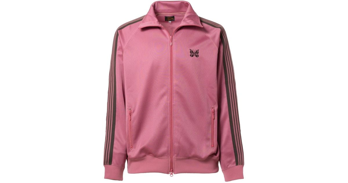 Needles Track Jacket - Poly Smooth in Pink | Lyst