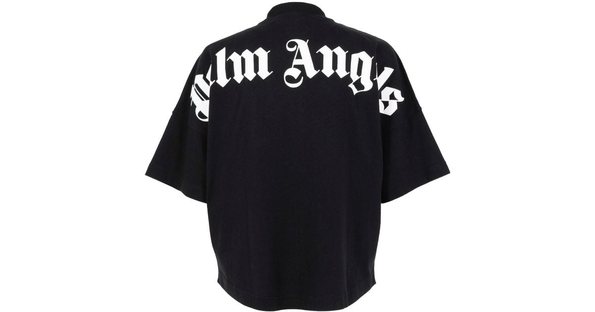 Palm Angels Classic Logo Over Tee in Black for Men | Lyst UK