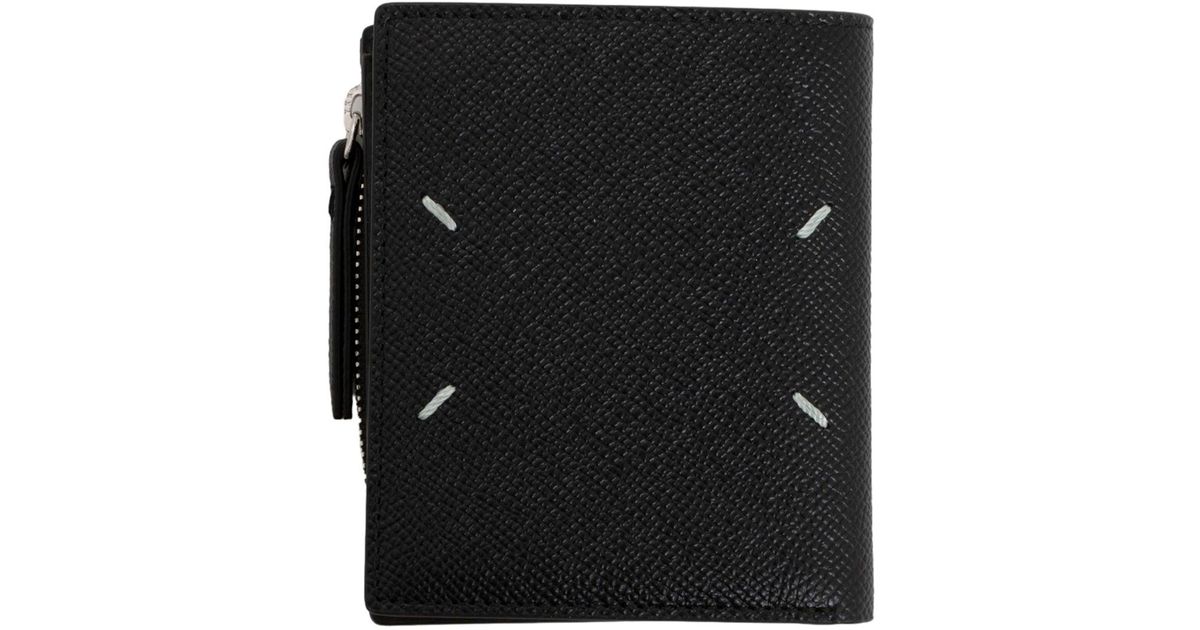Maison Margiela Wallet Flip Flap Small in Black | Lyst