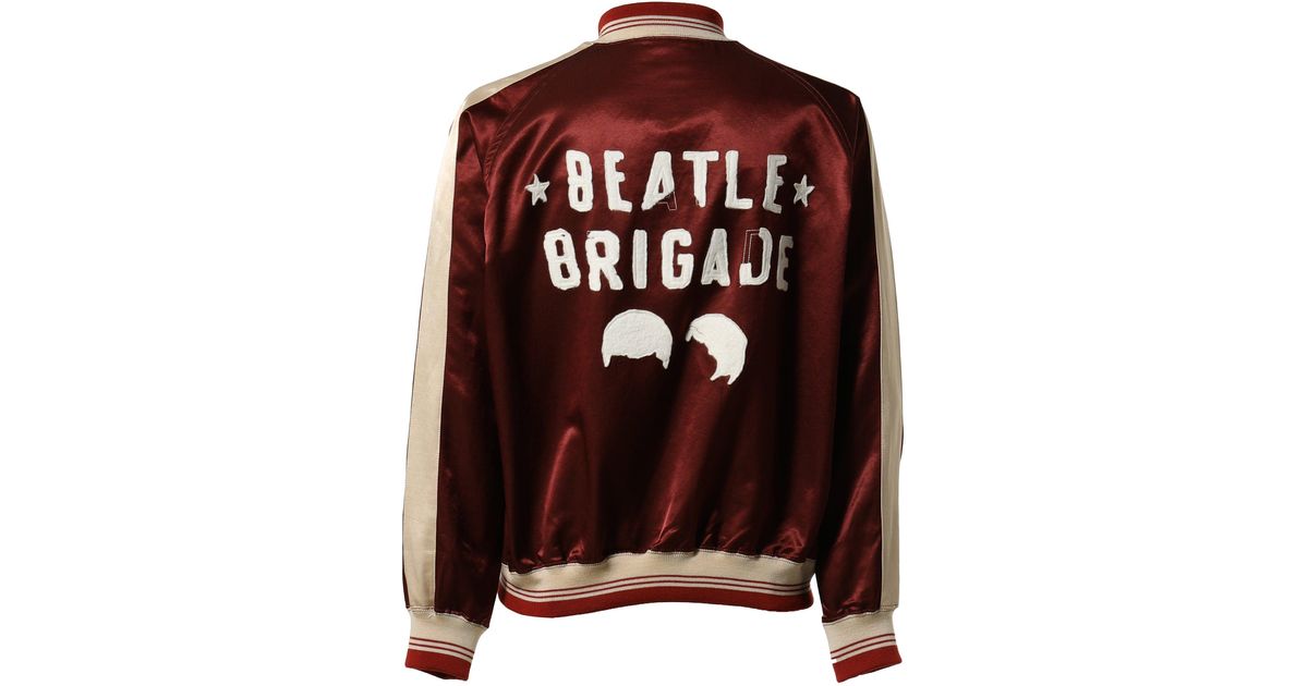 BOW WOW Beatle Mania Satin Sports Jacket in Brown for Men | Lyst