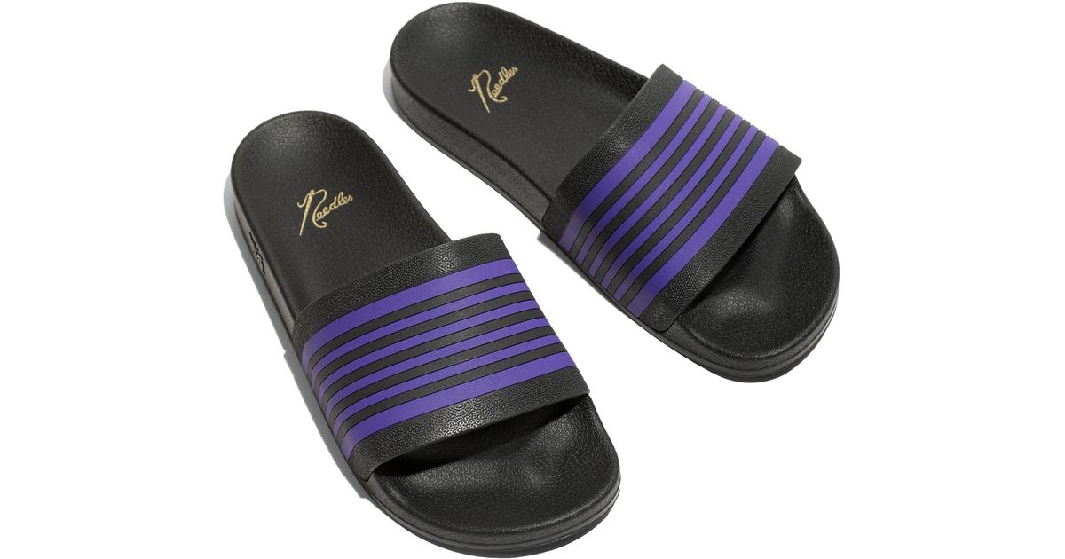 Needles Shower Sandals - Track Line for Men | Lyst
