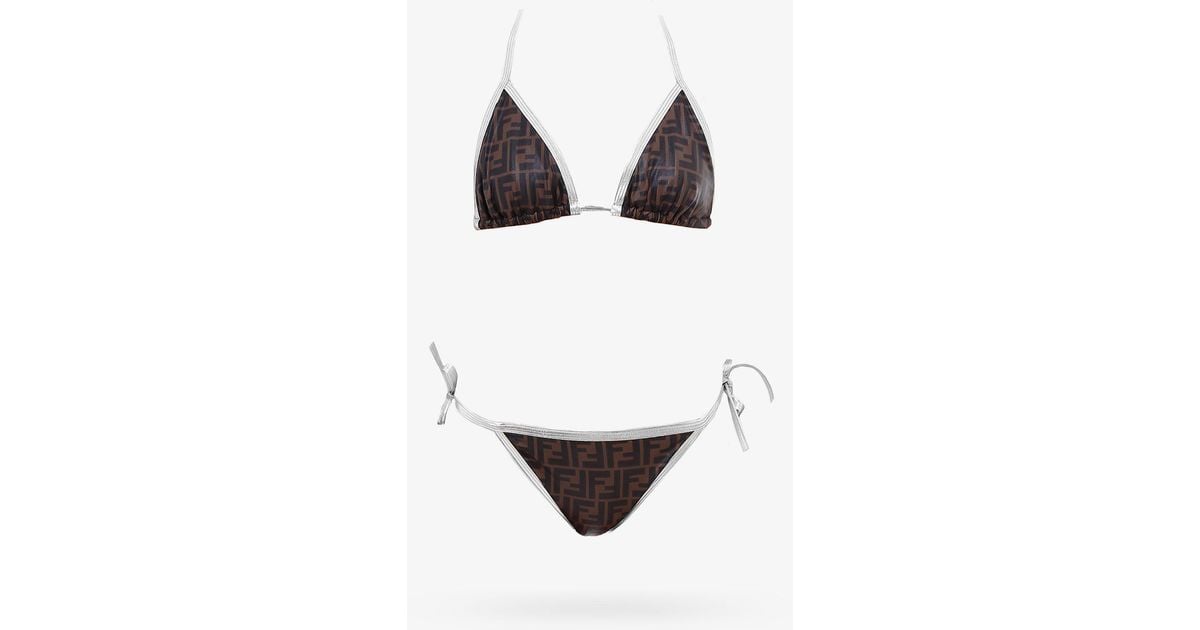 fendi bikini white trim