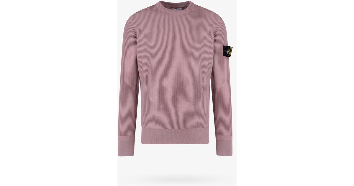 Stone island purple sweater cheap