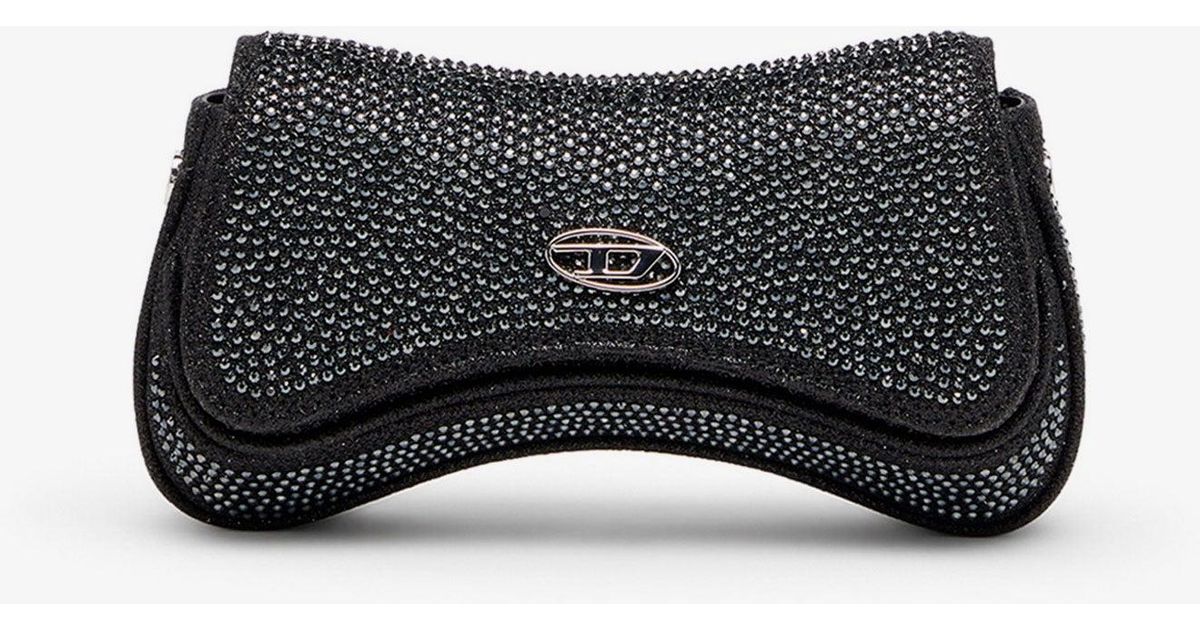 DIESEL Play Crossbody Xs Shoulder Bag With All-Over Rhinestones in ...