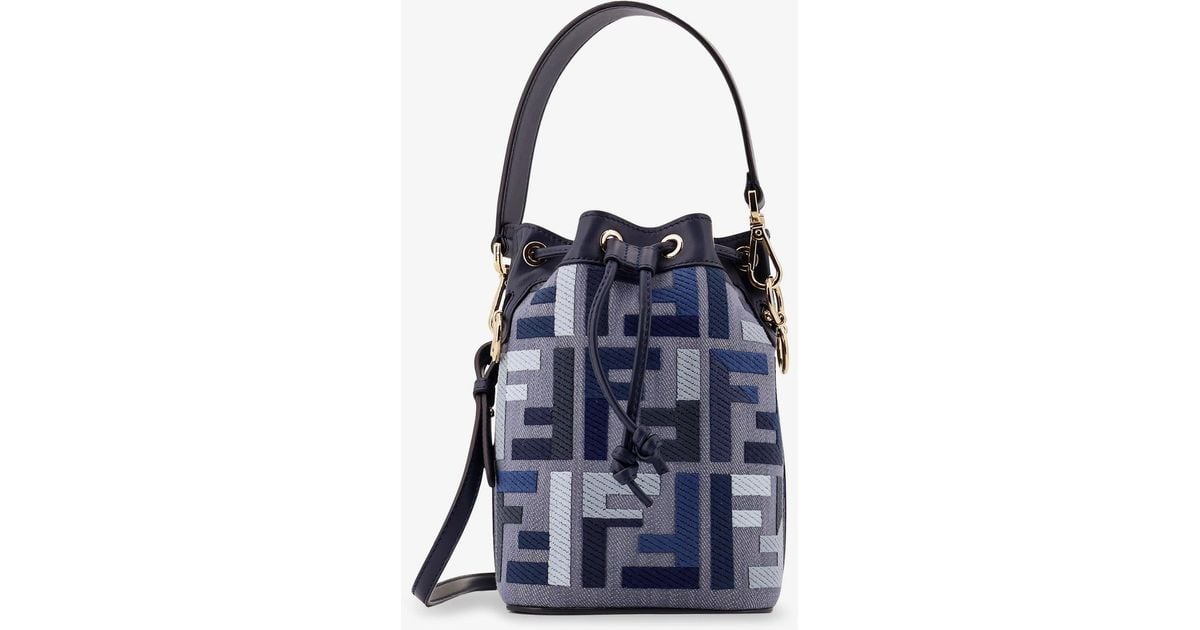 ショルダーバッグ・ポシェット Fendi Mon Tresor Jacquard Ff Fabric Crossbody Bag Fendi Mon Tresor Jacquard Ff Fabric Crossbody Bag in Blue | Lyst