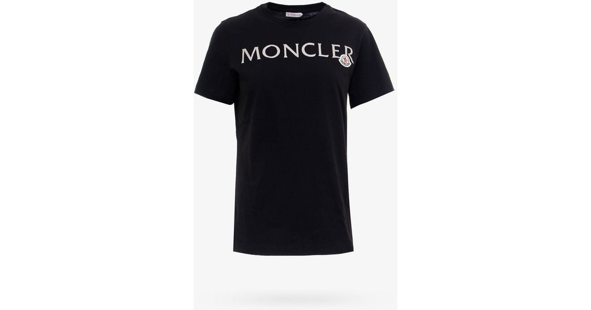 Moncler Cotton Tshirt in Black Lyst