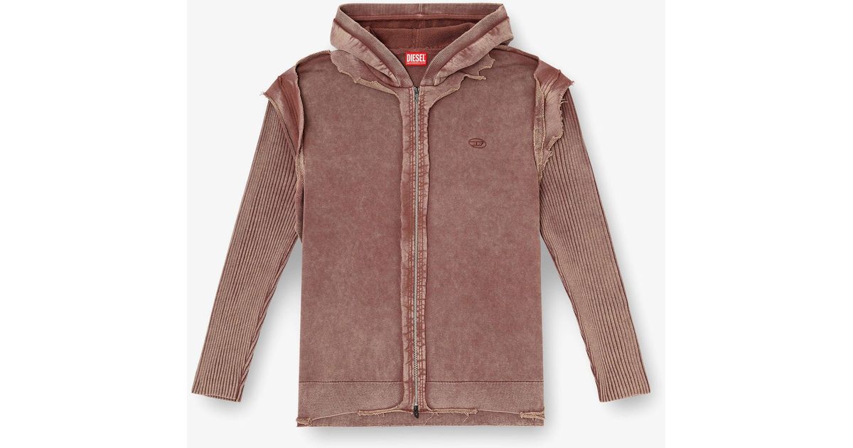 DIESEL K-Pelto Cotton Sweatshirt With Distressed Effect in