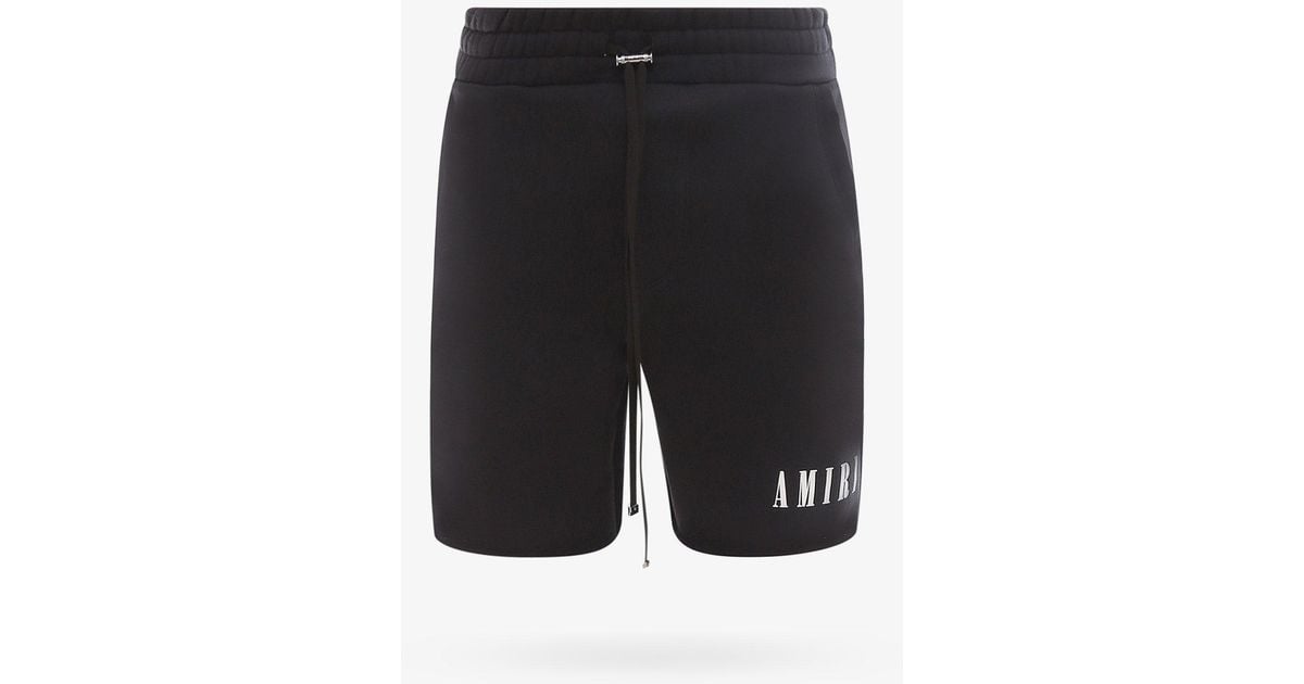 Amiri Cotton Bermuda Shorts in Black for Men | Lyst