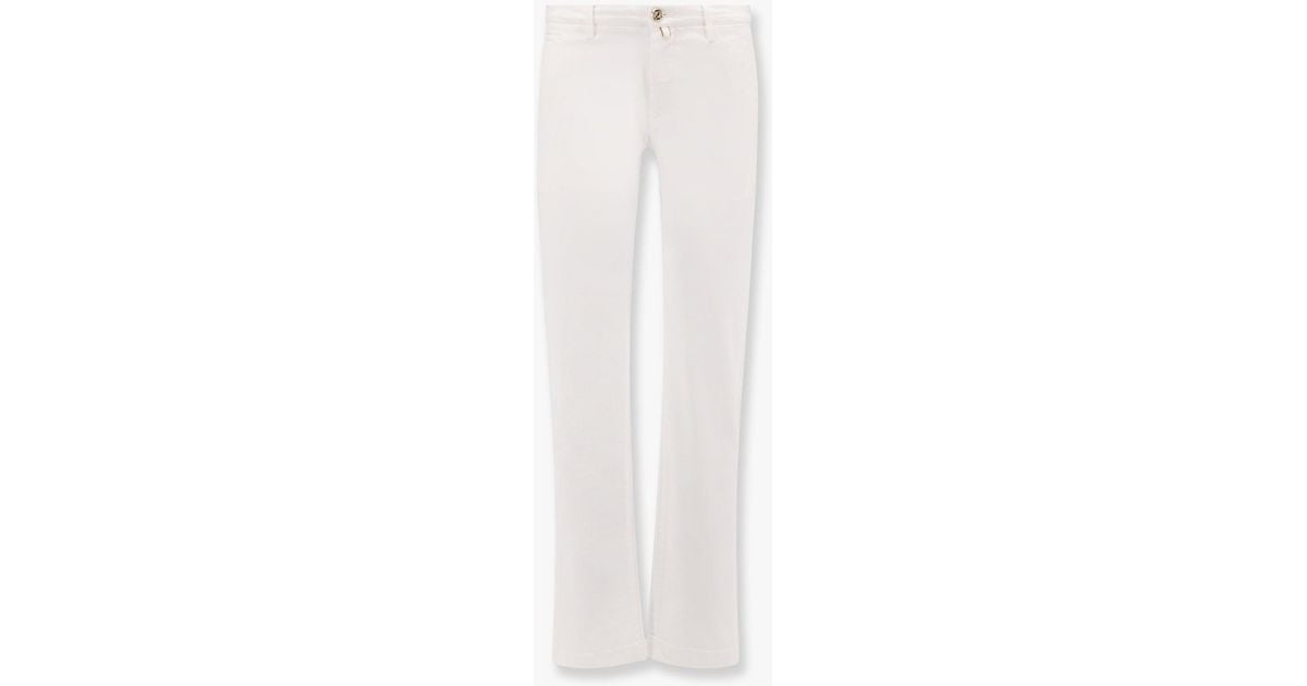 Jacob Cohen Bobby Cotton Blend Trouser With Iconic Handkerchief in ...