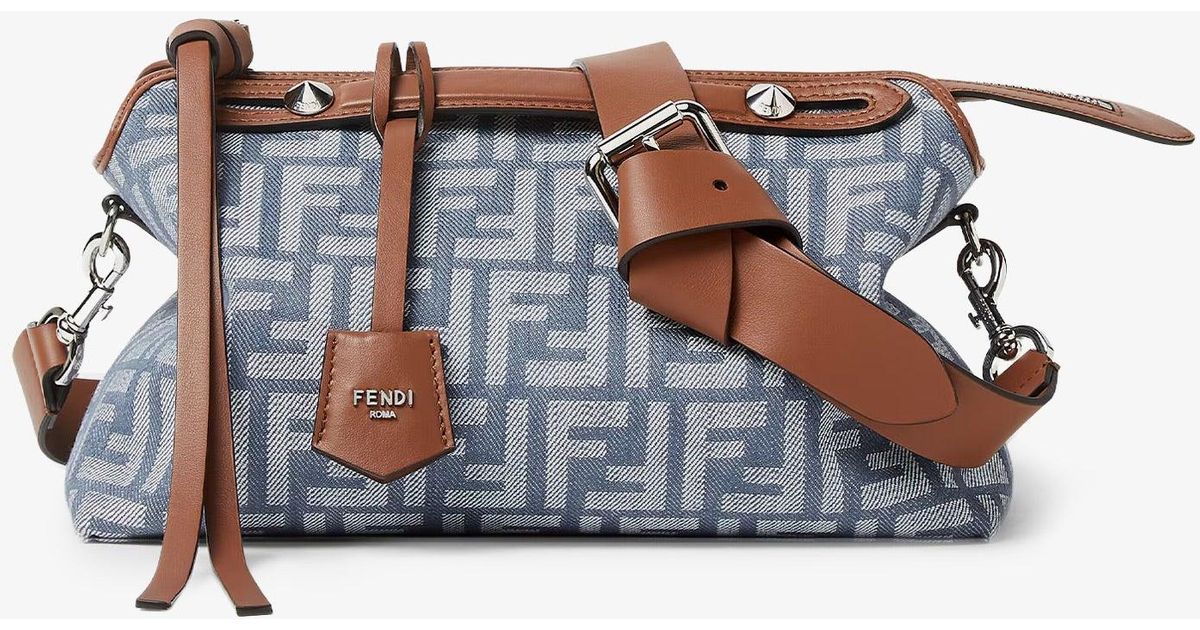 ショルダーバッグ・ポシェット Fendi By The Way Soft Medium Ff Jacquard Denim Crossbody Bag By The Way Soft Medium FF Jacquard denim crossbody bag FENDI