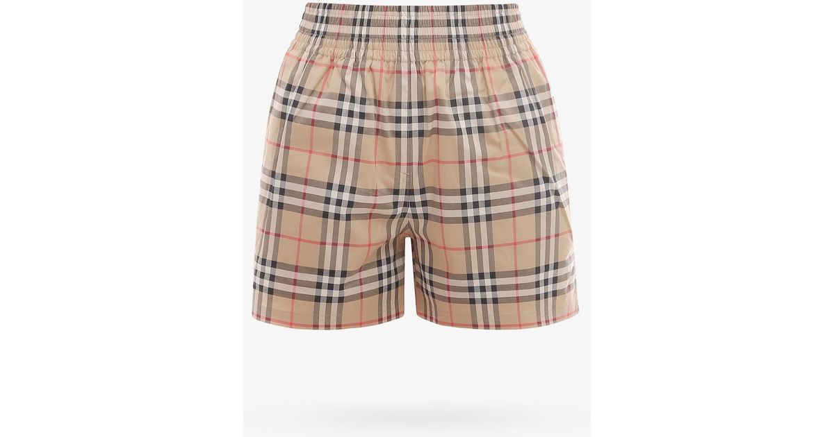 Burberry Cotton Shorts - Lyst