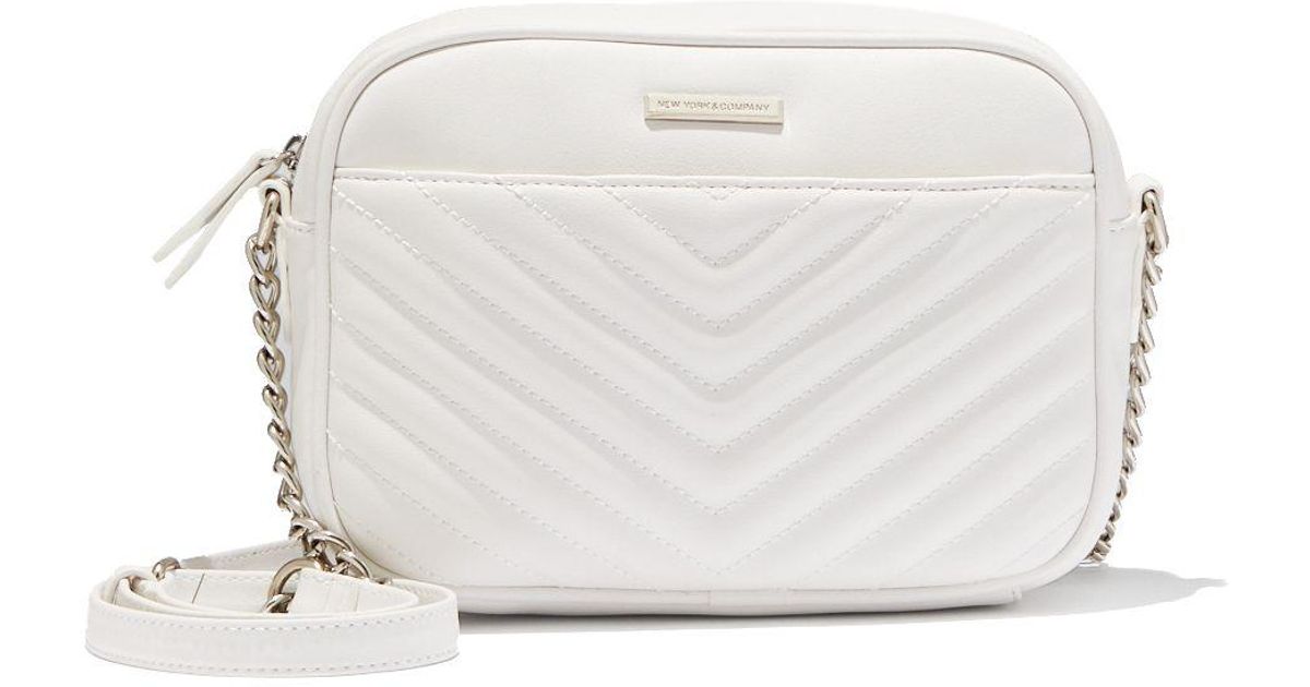 white quilted crossbody bag