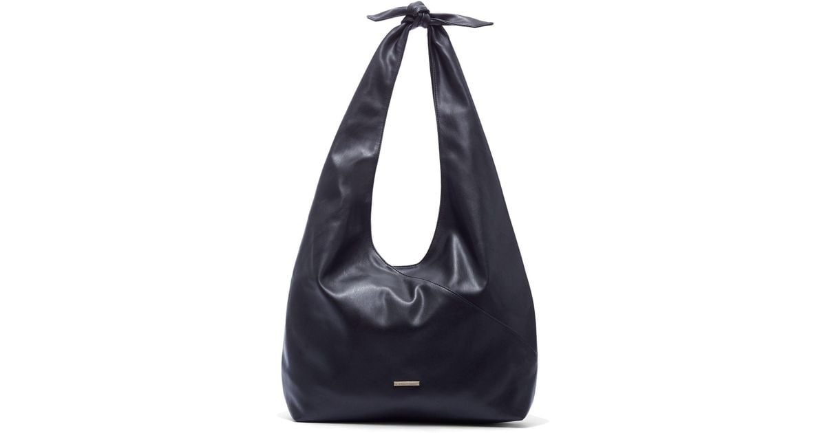 New York Company Black Knot Detail Hobo Tote Bag New York Company Black Knot Detail Hobo Tote Bag