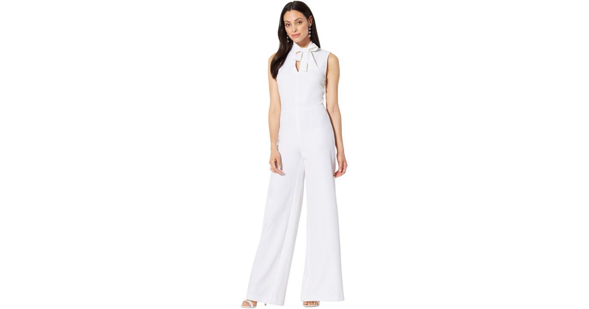 white palazzo jumpsuit