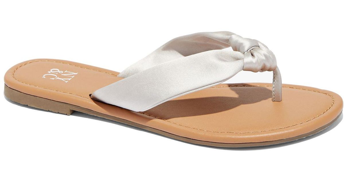 satin flip flops
