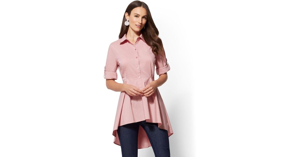 peplum tunic shirt