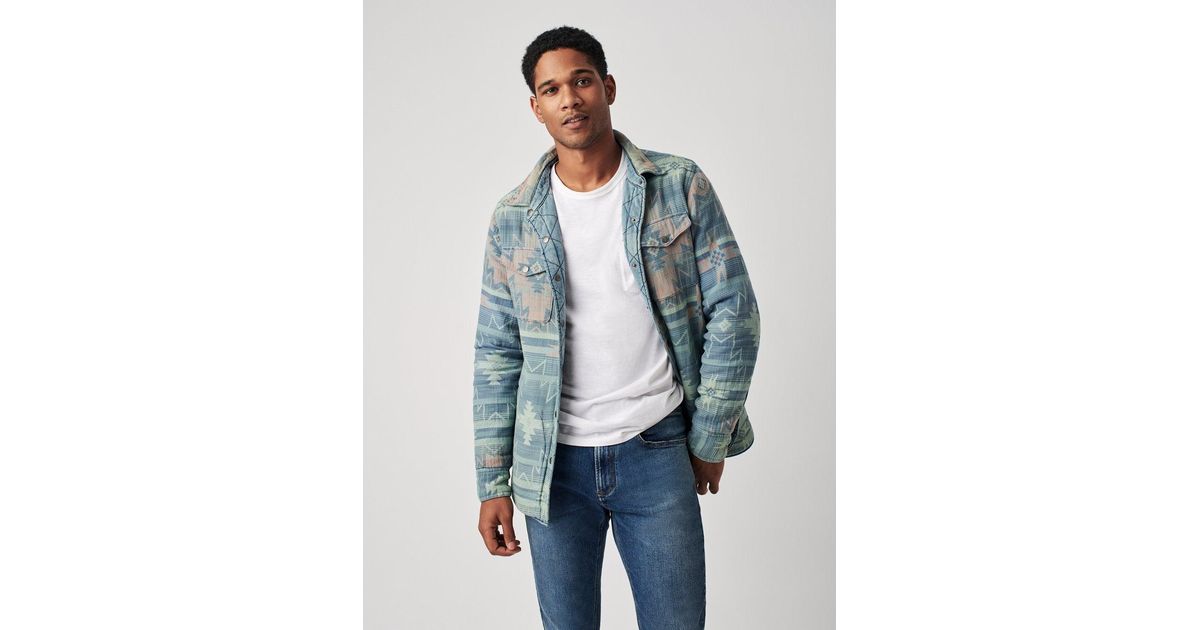 Faherty Good Feather Reversible Bondi Jacket in Blue for Men Lyst