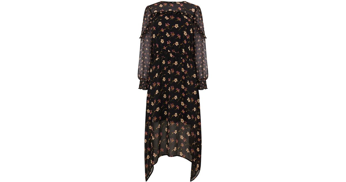 oasis frieda floral midi dress