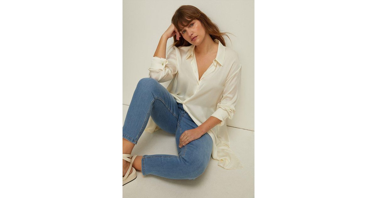 Oasis Blue Plus Size Grace Jean