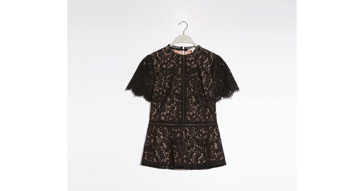 oasis black sequin top