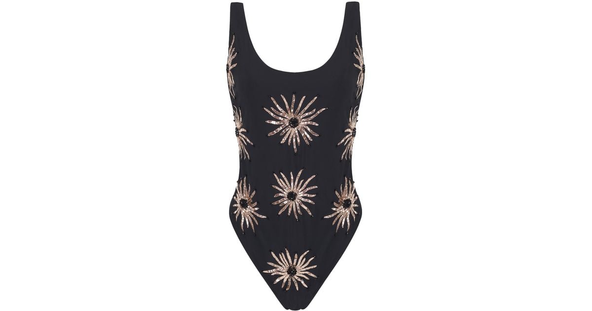 Oceanus Swimwear Priscilla Swimsuit Black Lyst