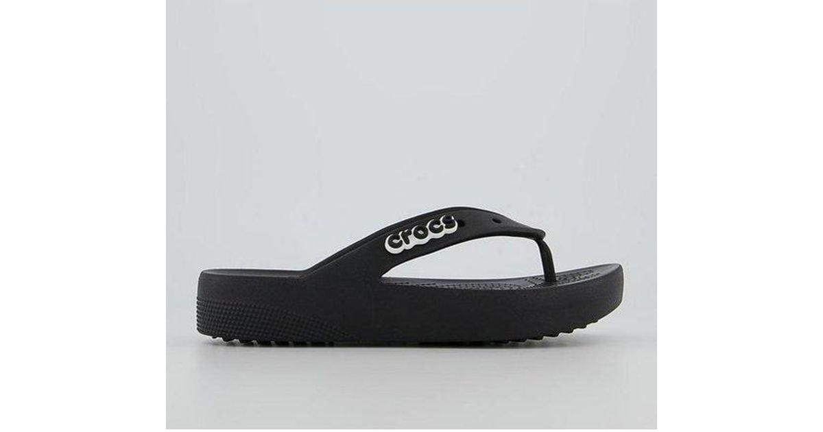 Crocs™ Classic Platform Flip Flops in Black Lyst UK