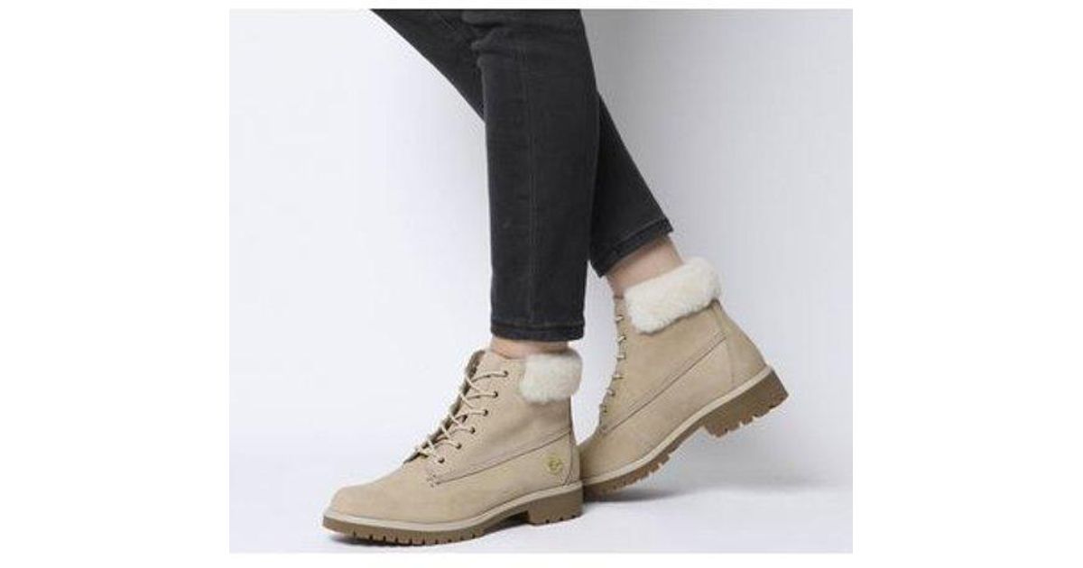 timberland 6 inch slim fur cuff boots medium grey suede