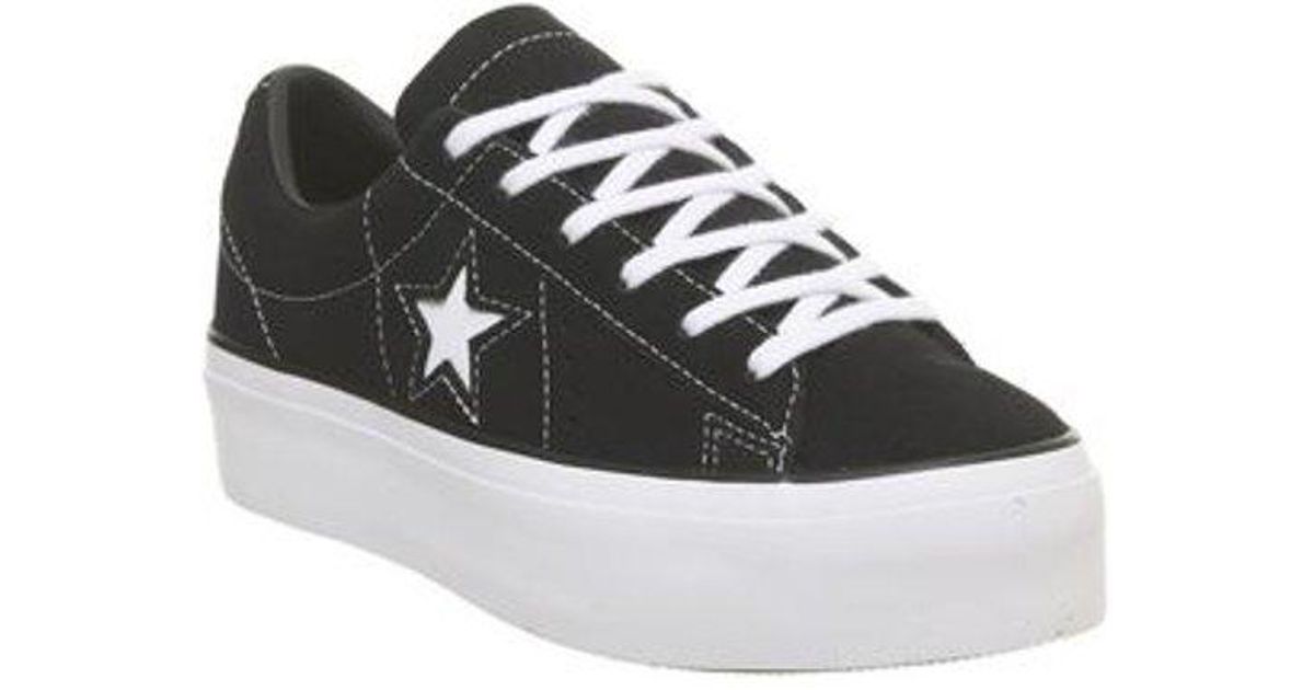 converse one star lift white