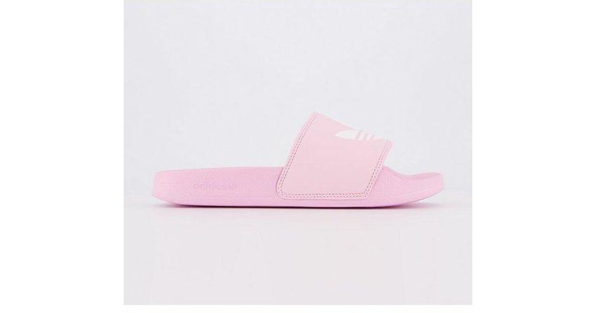 pink sliders adidas