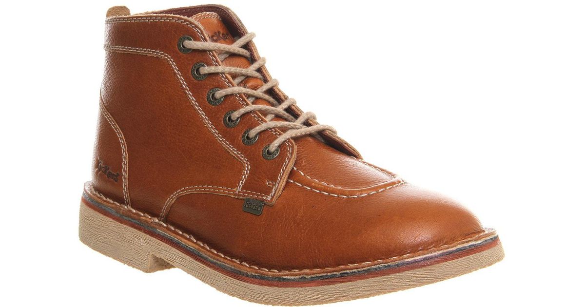 Kickers Leather Legendary Boots in Tan (Brown) for Men | Lyst UK