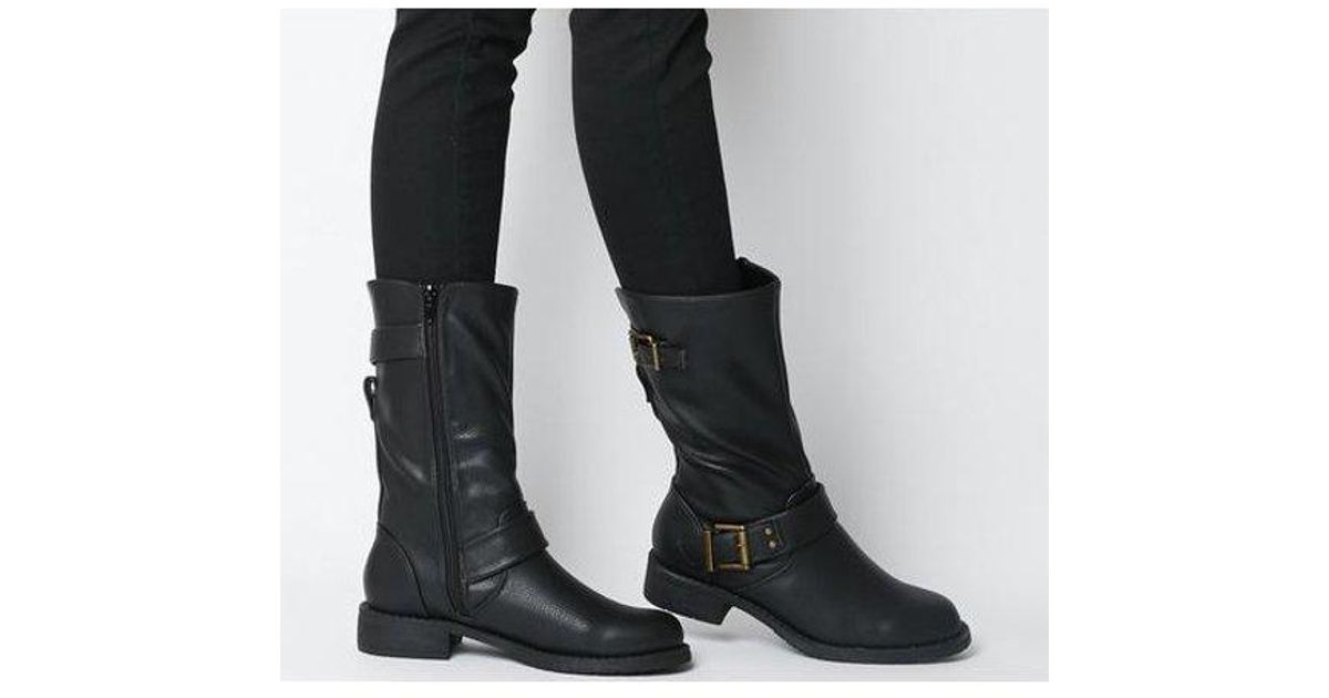 biker boots flat