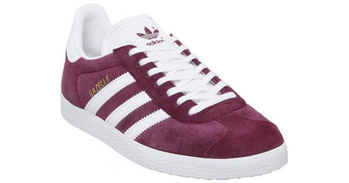 mens red gazelle trainers