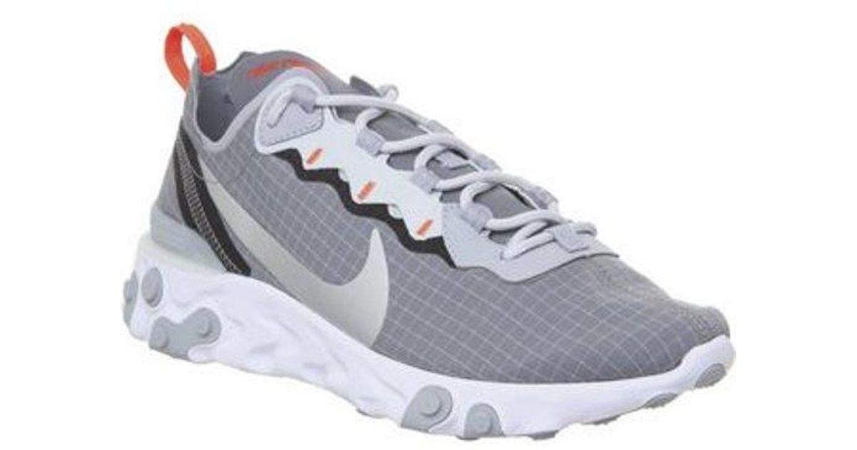 nike react element 55 grey volt